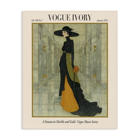 Stupell Industries Eclectic Ivory Hall Magazine Canvas Art, 16 x 20, by A Barefoot Stylist
