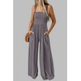 thumbnail image 6 of FreshPretty Womens Jumpsuit Summer Casual Loose One Piece Overalls Smocked Sleeveless Wide Leg Rompers With Pockets, 6 of 7