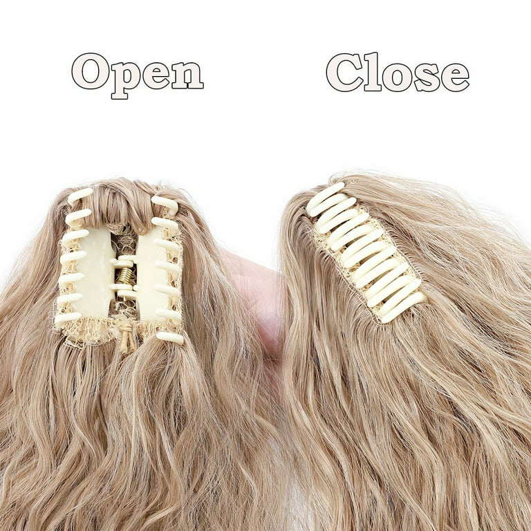 Shaggy Layered Pigtail Extensions in Blonde