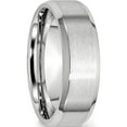 thumbnail image 4 of Cobalt Satin And Polished Beveled Edge 7mm Band (Size 10.5) Made In China cc11-10.5, 4 of 5