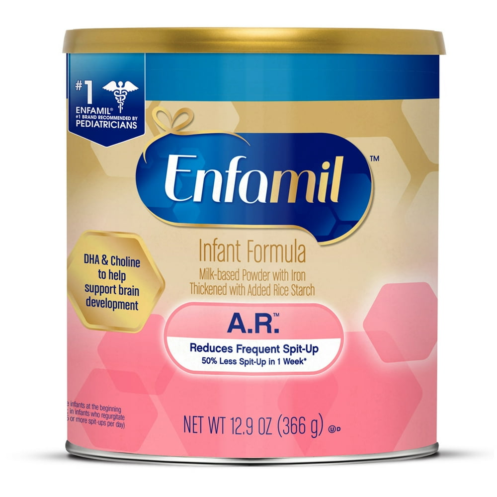 Enfamil A.R. Infant Formula, Clinically Proven to Reduce Reflux & SpitUp in 1 Week, with Iron