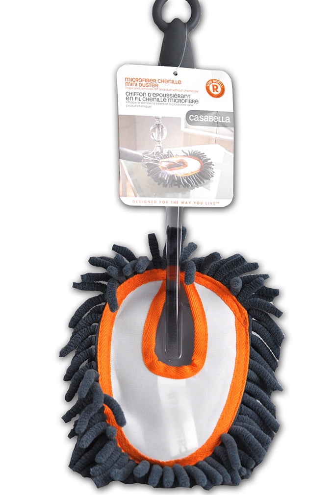 Casabella Microfiber Chenille Mini Duster Gray