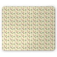 thumbnail image 1 of Umbrella Girl Mouse Pad, Vintage Style Composition of Repetitive Lady in Dresses, Rectangle Non-Slip Rubber Mousepad, Cream and Multicolor, by Ambesonne, 1 of 2
