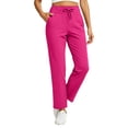 thumbnail image 7 of Gytharion Loose Straight-leg Yoga Pants for Women Drawstring Elastic Waisted Sports Pants Solid Color Casual Athletic Pants with Pockets, 7 of 7