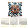 thumbnail image 4 of Creowell Navy Blue Orange Pillow Covers, Ethnic Carpet Pattern Design Decorative Throw Pillows Blue Print Farmhouse Cushion Pillow Covers for Sofa Couch Outdoor Decor, 4 of 5