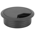 thumbnail image 4 of Organizador de cables redondo mejorado de 20 piezas para escritorio y mesa, cubierta con orificios para ojales, kit de gestión de cables negro duradero y elegante, 4 of 8
