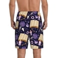 thumbnail image 3 of Kdxio Lavender Flowers Print Mens Sleep Shorts Bottoms Soft Comfy Pajama Wear Pants with Drawstring Pockets, 3 of 7