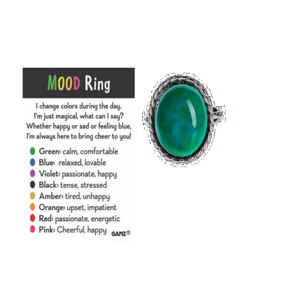 Mood Ring With Sentiment Card