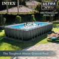 thumbnail image 3 of INTEX 26367EH 24'x12'x52" Rectangular Ultra XTR Frame Pool Kit with Canopy, 3 of 12