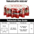 thumbnail image 3 of Valentine''s Day Tablecloth 60 Inch Round Red Love Gnome Table Cloth Holiday Decorative Table Cover for Home Kitchen Dining Picnic Party, 3 of 6