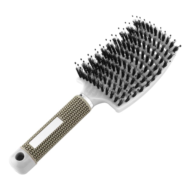 Peine Irfora Cepillo de ventilación para secado de cabello Cepillo de pelo desenredante Cepillo de fila ondulada para enredos cortos y gruesos Cabello rizado y liso Irfora Peine