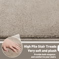 thumbnail image 4 of PURE ERA Plush Carpet Stair Treads Cover Stair Steps Rugs Non-Slip Mat Self Adhesive 8" X 30"(Pack of 14,Taupe Gray), 4 of 10
