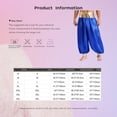 thumbnail image 7 of TiaoBug Mens Magic Hippy Pants Satin Lanterns Trousers Arabian Prince Halloween Costume Burgundy 4XL, 7 of 7