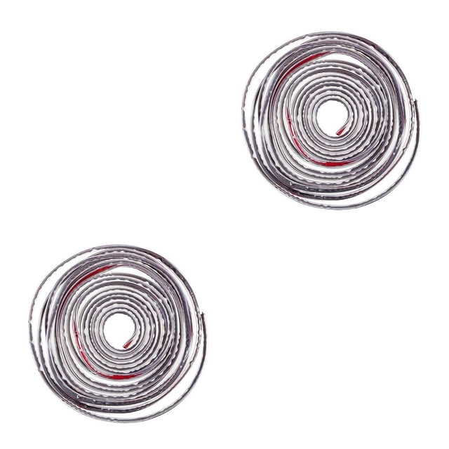 Scienceny Protectores de puertas de automóviles Protector de sello en forma de U Tiras protectoras anticolisión flexibles para puertas transparente 2piezas