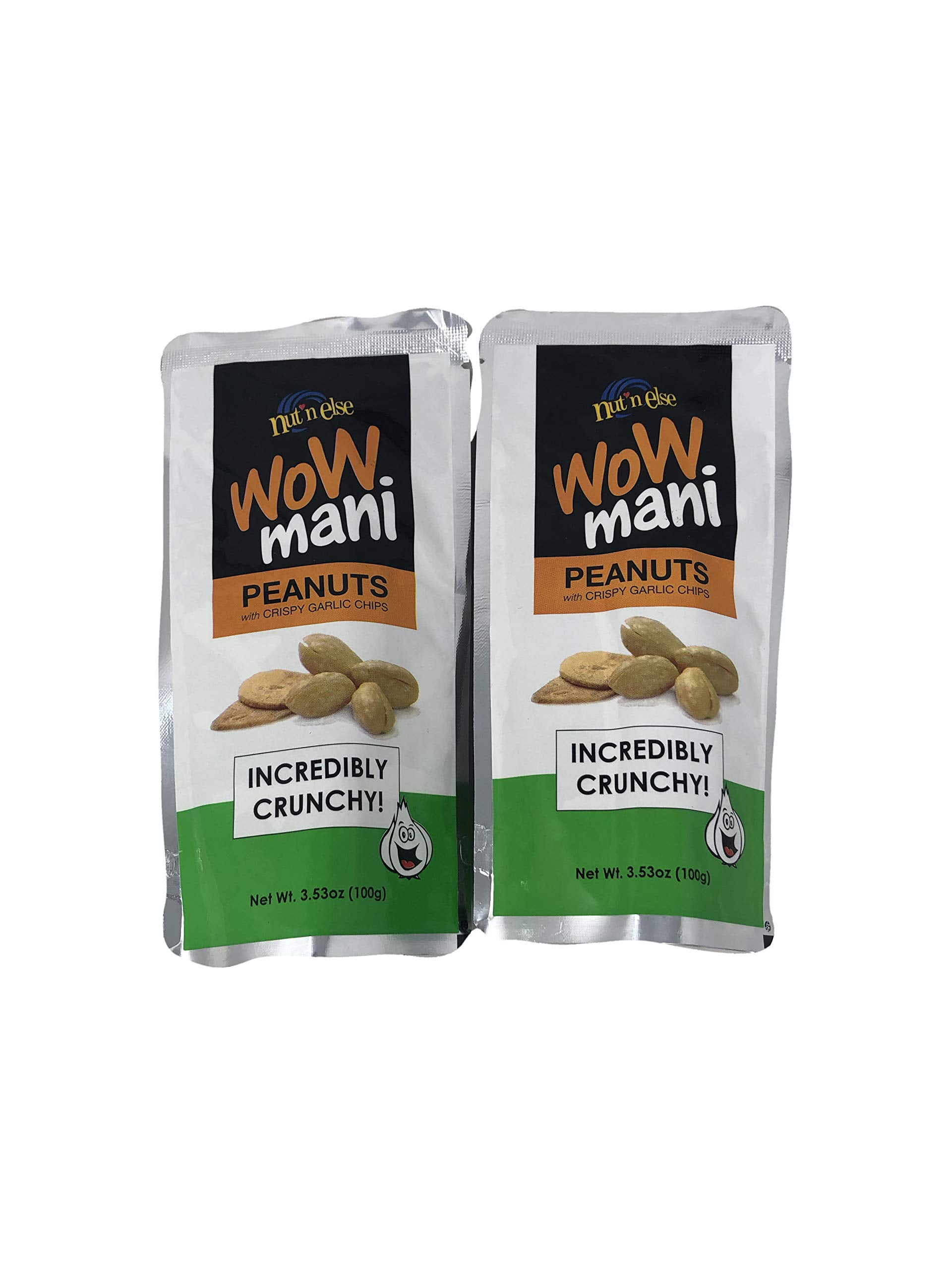 Wow Mani With Garlic Peanuts With Crispy Garlic Chips Pack Of Two 3 53