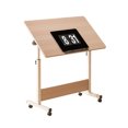 thumbnail image 2 of Veecom Petit Bureau Debout Réglable, Bureau Debout Mobile avec Roulettes, Poste de Travail Informatique de Bureau Portable, 2 of 8