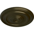 thumbnail image 3 of Ekena Millwork 19 3/4"OD x 1 1/2"P Kepler Traditional Ceiling Medallion (For Canopies up to 4 1/2"), Hand-Painted Green Gold, 3 of 5