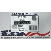Magnum Fasteners 2847952 Clous - franges angulaires - anneau, 15 degr-s, 2 po x 0,099 po Dia. - Paquet de 3000