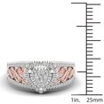 thumbnail image 3 of Unisex Heart Ring Electroplated Alloy Diamond Set Zircon Stones Geometric Ring European American Fashion Style, 3 of 4