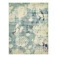 thumbnail image 3 of Unique Loom Positano Collection Area Rug - Laurito (8' x 10' Rectangle Light Blue/Beige), 3 of 7