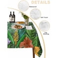 thumbnail image 5 of Tropical Plant Colorful Floral Suqare Tablecloth - 54 x 54 Inch, Fern Print Summer Birds Waterproof & StainResistant Tablecloth, Washable Oil-proof Table Cover for Dining/Party/Wedding/Camping/Buffet, 5 of 9