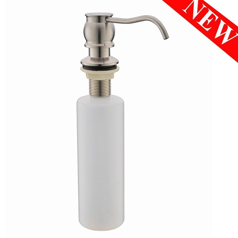 Vesla Home Brushed Nickel Built In Pump Kitchen Sink Dish Soap Vesla Home Brushed Nickel Built In Pump Kitchen Sink Dish Soap Dispenser Stainless Steel Faucet Com