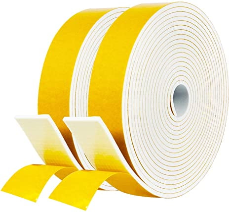 A/C Black Foam Insulation Tape Roll 1/8" W X 2" L 30 Ft 