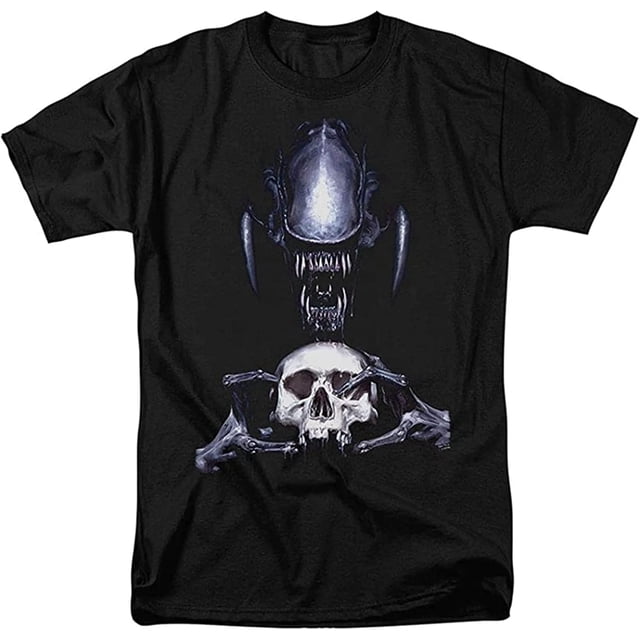 Men's T-Shirt Alien Movie Skull Trophy T Shirt