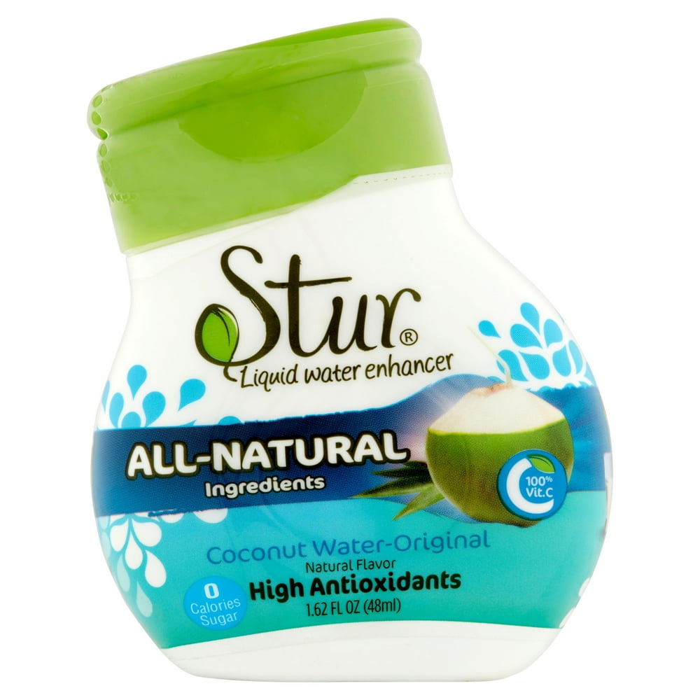 Stur Coconut WaterOriginal Liquid Water Enhancer, 1.62 fl oz, 6 pack