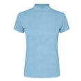 thumbnail image 7 of T Shirts for Women Solid Color Mock Neck Short Sleeve Casual Blouse Summer Tops, 7 of 7