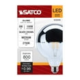 thumbnail image 5 of Satco LED G40 Globe Bulb 8W 100W Equivalent 2700K Warm White 90+ CRI Silver Crown Medium Base 120V Dimmable – Part S12545 (6 Pack), 5 of 10