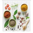 thumbnail image 3 of Ambesonne Colorful Shower Curtain, Spices and Dried Foods, 69"Wx84"L, Off White and Multicolor, 3 of 3