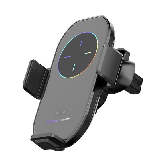Car Phone Holder Mount Wireless Charging Wireless Car Charger Mount for Car Vent 15W Fast Charging Auto- Clamping Car Hands Phone Holder Mount for Smartphone Ios & Android