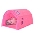 thumbnail image 1 of POINTERTECK Tente de Lit pour Enfants Tente de Jeu Maisonnette Portable Lit Simple avec Sac de Transport Bleu, 1 of 10