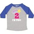 thumbnail image 3 of Inktastic 2nd Birthday 2 Year Old Girls Rainbow Star Girls Toddler T-Shirt, 3 of 5