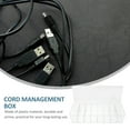 thumbnail image 4 of GOOHOCHY Organizador de cables, caja de gestión de cables, soporte de escritorio para cables, organizador de cables con cinturones, 4 of 8