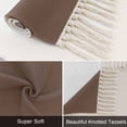 thumbnail image 6 of Pure Brown Bathroom Rug 2'x3', Simple Solid Color Low Profile Front Entryway Rug with Tassels, Woven Cotton Washable Kitchen Mat Carpet for Foyer Bedroom Back Door Decor, 6 of 9