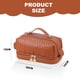 thumbnail image 2 of Bolsas de maquillaje para cosméticos de gran capacidad para mujeres y niñas, bolsas de cosméticos de viaje impermeables de cuero PU, 2 of 5