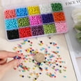 thumbnail image 2 of 1Box 1 Box 195G 6/0 Seed Beads 4mm Friendship Bracelet Seed Beads Kit Beading Craft Beads Glass Seed Bead Small Glass Spacer Loose Beads for Jewelry Making DIY Earrings Bracelets Necklace, 2 of 5