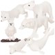 thumbnail image 2 of Miniature Animal Figurines Set 6Pcs Educational Toys for Kids Indoor Play Realistic Details White ABS, 2 of 4