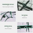 thumbnail image 2 of GAZEBETER Small Greenhouse 4-Tier,40 x 18 x 63'' Mini Greenhouse for Indoor Outdoor,Portable Plastic Plant Green House Mini with Roll-up Zipper Door,Clear, 2 of 9