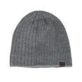 thumbnail image 3 of Fnooota Mens Knit Beanies, Warm Stretch Fashion Windproof Winter Hats for Men Gray Size Free Size, 3 of 8
