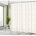 thumbnail image 4 of Ambesonne Flowers Shower Curtain, Ombre Roses Along Leaves, 69"Wx70"L, Pale Orange, 4 of 4