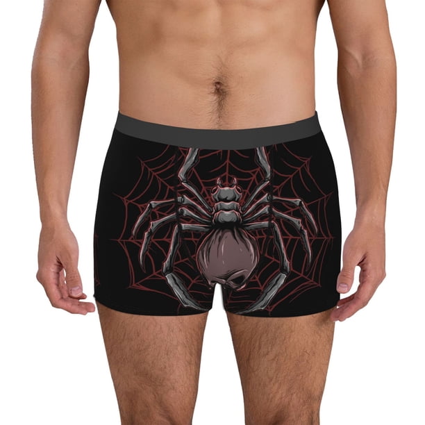 Fotbe Spider with Skull Calzoncillos Tipo Boxer con Bolsa de Soporte Total para Hombre, X-Temp Fresco, Transpirable y de Secado Rápido-X-Large