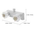 thumbnail image 2 of LOLIPPYY Camper Shower White RV Shower Valve With Hot and Cold Water Switch 1Pack, 2 of 8
