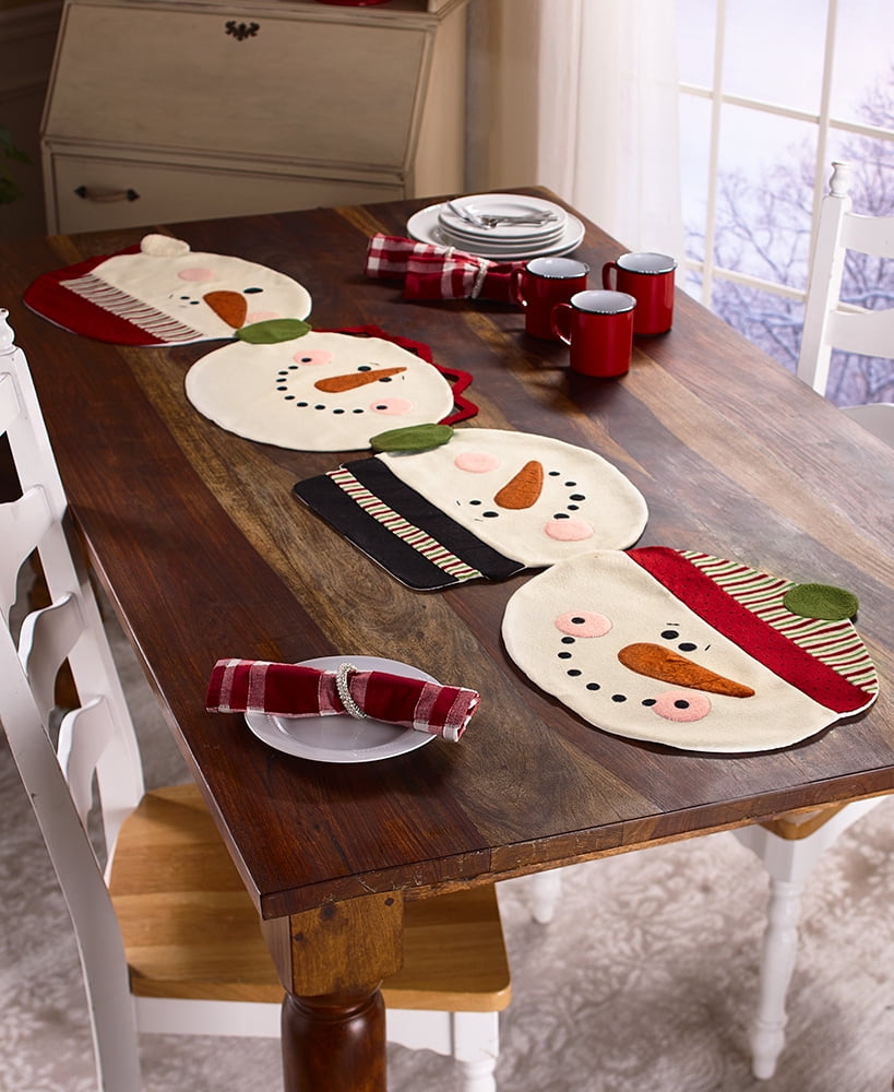 Snowman Placemats Or Table Runner Com
