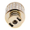 thumbnail image 4 of 4 Packs Gold Crystal Dresser Knobs Drawer Handle Pulls Cupboard Cabinet Handle Round, 4 of 5