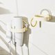 thumbnail image 3 of Wall Mounted Hair Dryer Holder - Self Adhesive Hair Dryer Organizer with Hanging Hook for Cabinet Door, Wall, Bathroom, Gym, 3 of 4