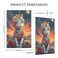 thumbnail image 3 of Fotbe Starry Sky Cute Horse Print Duplex Receptacle Wall Plate, 1-Gang 5.0" x3.0" Wall Outlet Covers, Dual Outlet Faceplates Covers, Color-matched Screws Included-Style V, 3 of 6
