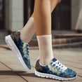 thumbnail image 6 of chaqlin Skull Sneakers for Women Walking Shoes Comfortable Lace-Up Running Shoes Flower Breathable Slip-on Jogging Shoe Outdoor Mesh Trainers for Men Size 7, 6 of 7